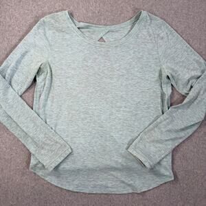 Lululemon Wild Twist Long Sleeve Shirt Heather Tonic Sea Women Medium/8 No Tag